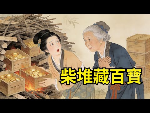 寡婦被婆婆趕出門睡柴房，村裏人嘲笑說她克夫命，冬夜柴堆裡取暖，誰知裡面竟藏著亡夫生前埋下的百箱金銀，婆婆悔青腸子【故事便利店】#民間故事#傳統故事#故事頻道#聽書#睡前故事#情感
