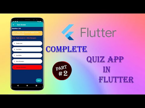 Complete Quiz App In Flutter Part 2 || In Hindi || Flutter Quiz App In Hindi