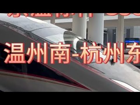 京温标杆G38，温州南-杭州东，20250511 #高铁 #中国铁路 #标杆 #温州南站 #杭州东站