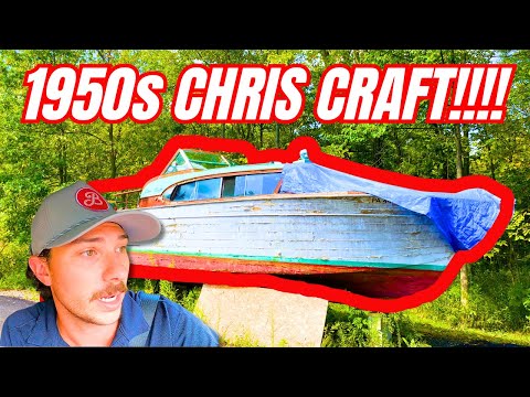 CAN WE RESTORE THIS 70 YEAR OLD WOODEN BOAT?! 1957 Chris Craft 30 Corsair