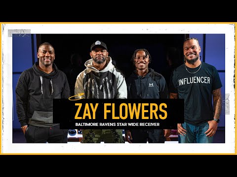 Baltimore Ravens WR Zay Flowers on Lamar Jackson MVP, OBJ, NFL Playoffs & 1 of 14 Kids | The Pivot