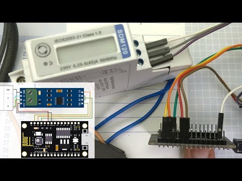 BitBastelei #321 - WLAN-Stromzähler mit Modbus, ESP8266/Arduino und SDM120