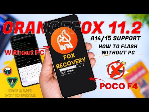 Install Permanente OrangeFox 11.2 (a14/15) Recovery in Poco F4 without Pc | OrangeFox update 2025