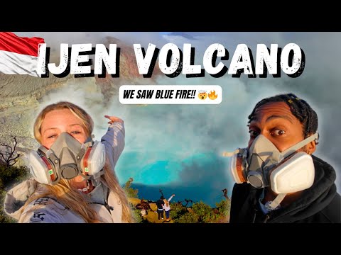 Hiking IJEN Volcano Indonesia 🇮🇩 | We Saw The BLUE FIRE 🔥🌋