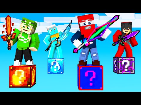 Mein HACKER SCHWERT ist VERBOTEN im 1v1v1v1 LUCKY BLOCKS KING SPECIAL!