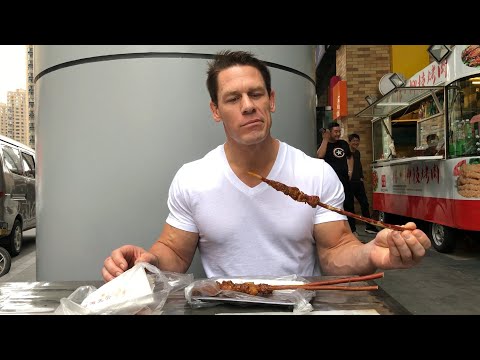 John Cena in China: Fine dining from mobile food carts