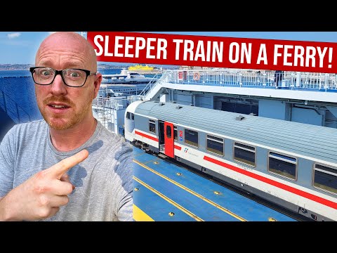 Onboard The Train That Goes on a FERRY! Milan to Sicily - Intercity Notte