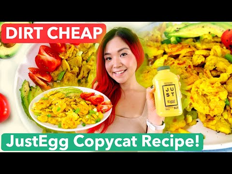 I Tried to Recreate JUST EGG but CHEAPER (Making My Own Vegan Egg!) / Cook With Me!