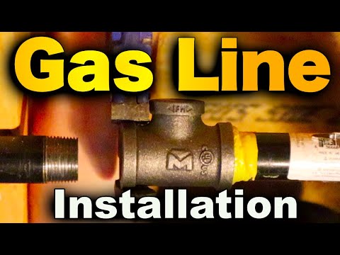 Black Iron Pipe Gas Lines Installation - Sealing Fittings, Pressure Testing, and Bonding