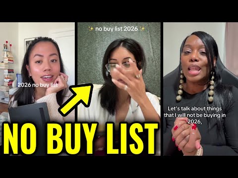 People Are Not Buying These Things in 2026 — NO BUY LIST