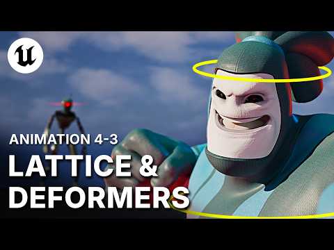 Cartoony Animation! UE5 GPU Deformers (Sculpt & Lattice)