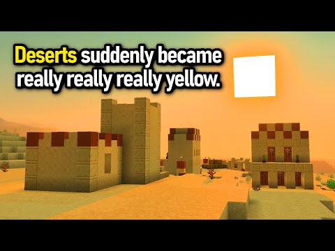 Deserts are now really yellow + NEW "G" key (1.21.6 Snapshot)