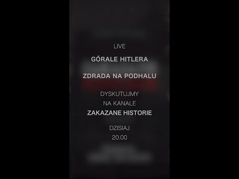 🔴 LIVE - Goralenvolk - górale Hitlera. Zdrada na Podhalu, dzisiaj o 20.00 #shorts