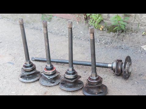 Укоротил полуоси, сохранив заводские шлицы.