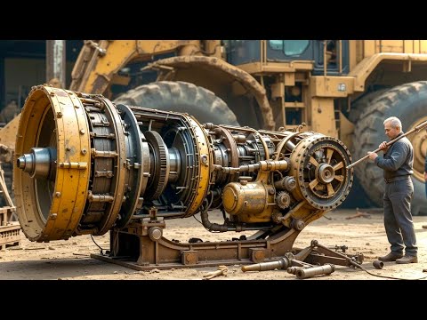 Caterpillar Loader Transmission Rebuild | Pakistani Mechanic RestoreThe Heavy Machine to Life