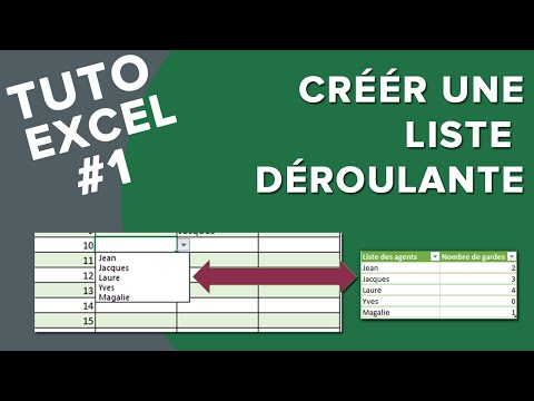 Tuto Excel #1 - Comment faire une liste déroulante