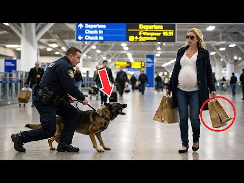 Police Dog Barks Desperately at Pregnant Woman—But When Police Realized the Truth, It Was Too Late!