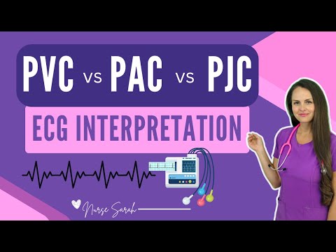 PVCs vs PACs vs PJCs Rhythms ECG Interpretation Compilation Nursing NCLEX Review