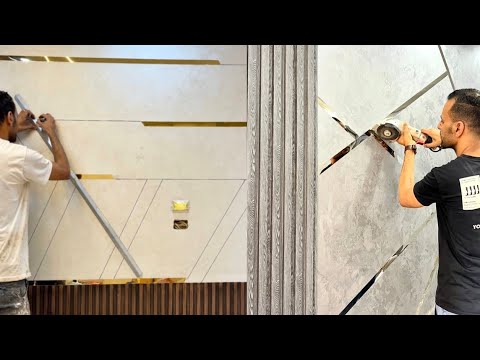 Stunning Wall Design Ideas with Stainless Strips, Wood & Velvet | Modern Luxury Décor