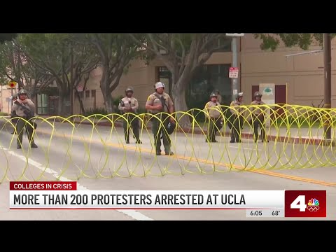 Protesters arrested from UCLA campus being released from LA jails