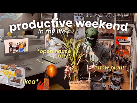 productive weekend in my life☀️ | running errands, open house day + buying a plant🪴