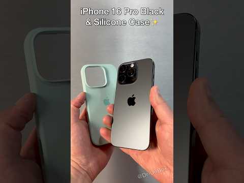 iPhone 16 Pro Black Titanium and Silicone Case🔥 #shorts #trending #iphone #apple #viral #video