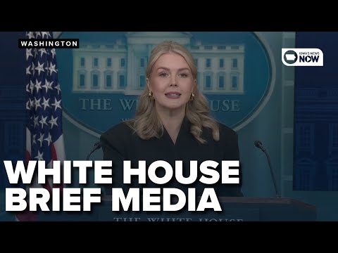 White House Press Secretary Karoline Leavitt briefs the media