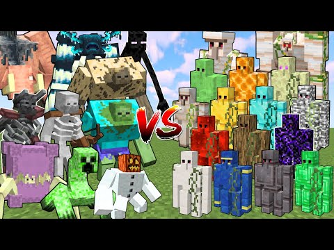 What Minecraft Mutant Mob can Defeat the Most Golems in a Row?