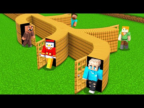 Ich habe ein VERRÜCKTES HAUS GEBAUT mit MEINEN FREUNDEN in MINECRAFT!