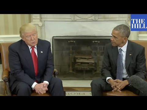 FLASHBACK: President Obama welcomes President-elect Trump to White House 2 days after 2016 Election