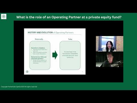 What is the role of an Operating Partner at a private equity fund?