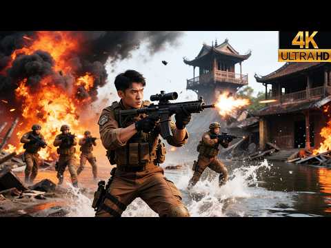 Chinese commandos infiltratedJapaneseHQ trappedOur sharpshooter unleashed power,dominating the scene