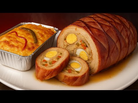 This is how you prepare the juiciest giant chicken breast roll, Ecuadorian style