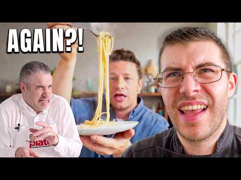 What Happens When Jamie Oliver Makes Carbonara? (Pro Chefs React)