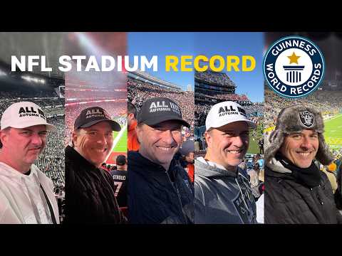 Fastest Time To Visit Every NFL Stadium | Guinness World Records