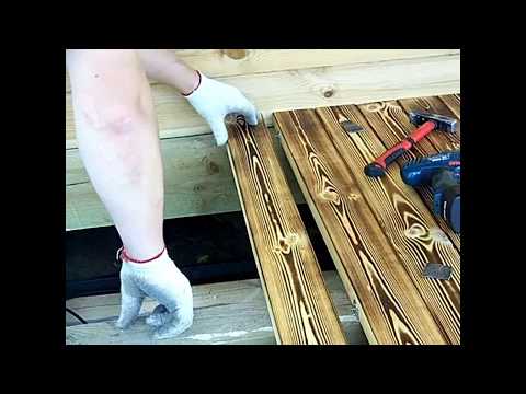 Пол из террасной обожженной доски. Из серии "Частный дом".