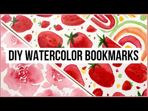 DIY: Watercolor Bookmarks & Painting Ideas