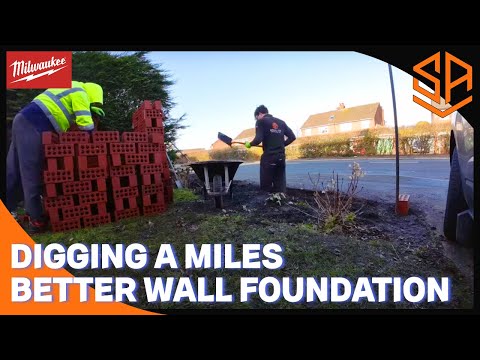 HOW TO BUILD AN ENGINEERING BRICK GARDEN WALL PART 1