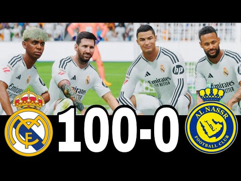 FC 25 -MESSI RONALDO NEYMAR & MBAPPE | ALL STARS |  AL NASSR 100-0 MANCHESTER UNITED