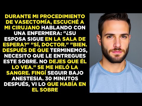 Durante mi vasectomía oí al cirujano decir: “Dale esto a su esposa… que él no lo vea”