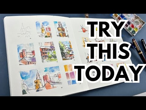 The Sketchbook Trick You Need to Try - Urban Sketching Tutorial