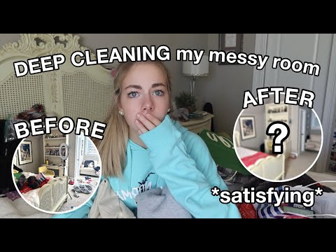 deep cleaning my messy room for 2023 (satisfying + motivating)