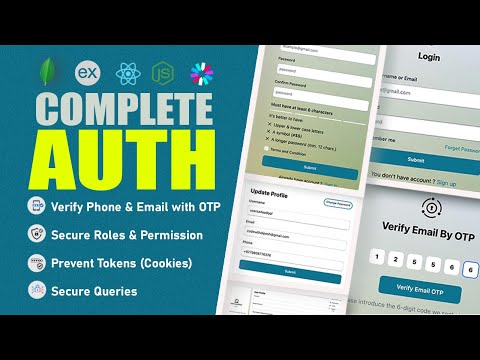 Complete MERN Authentication System | JWT, Email Verification, OTP, Password Reset & More in 2025