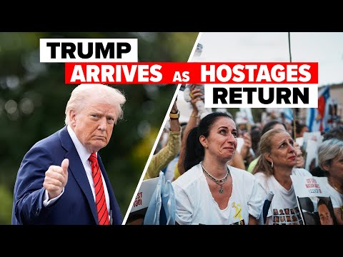 LIVE: Trump lands in Israel as the hostages begin to return home!!