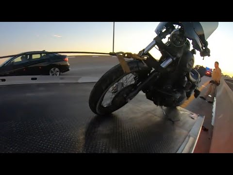 LDT #461    DANGEROUS SPOT FOR A CRASHED HARLEY  101825    #LIGHTDUTYTOW