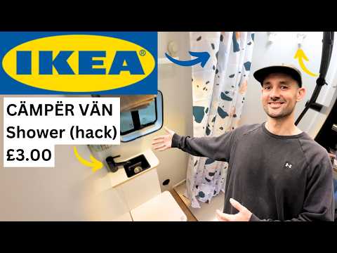 3 Genius IKEA HACKS For Your CAMPERVAN Shower Room Build