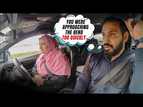 You were approaching the bend to quickly | Mock test video