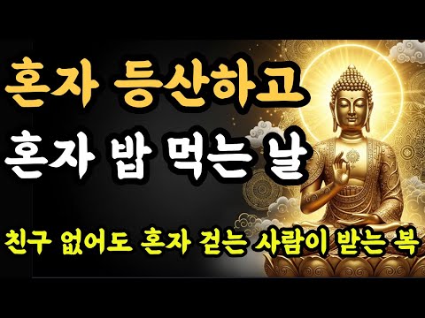 혼자 등산하고 혼자 밥 먹는 날, 마음이 살아납니다