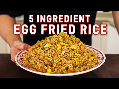 5 Ingredient Egg Fried Rice In 10 Minutes!
