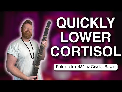 Quickly Lower Cortisol Levels | 432hz Relaxing Sound Bath to Recover